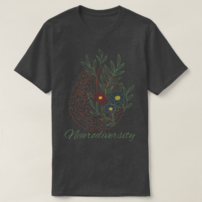 T-shirt Neurodiversity ADHD ASD Autism  (Design devant)