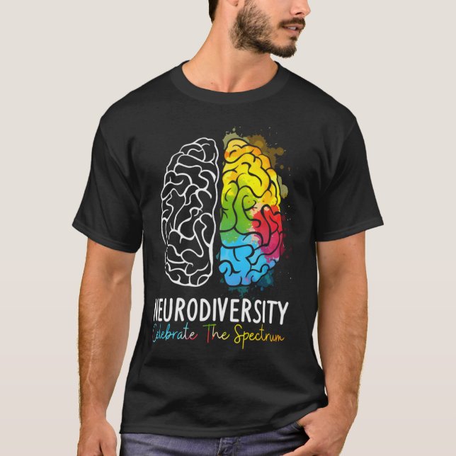 T-shirt Neurodiversity Celebrate The Spectrum Autism Suppo (Devant)