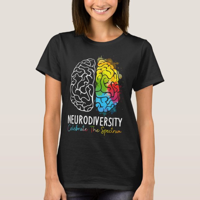 T-shirt Neurodiversity Celebrate The Spectrum Autism Suppo (Devant)
