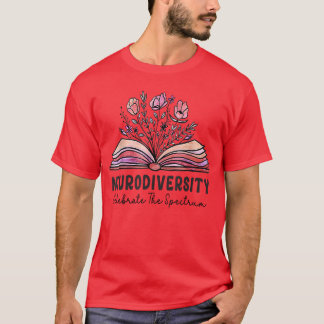 T-shirt Neurodiversity celebrate the spectrum Brain Autism