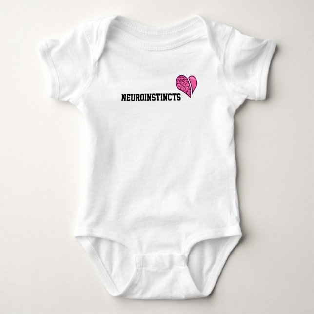 T-shirt Neuroinstincts de coeur intelligent (Devant)