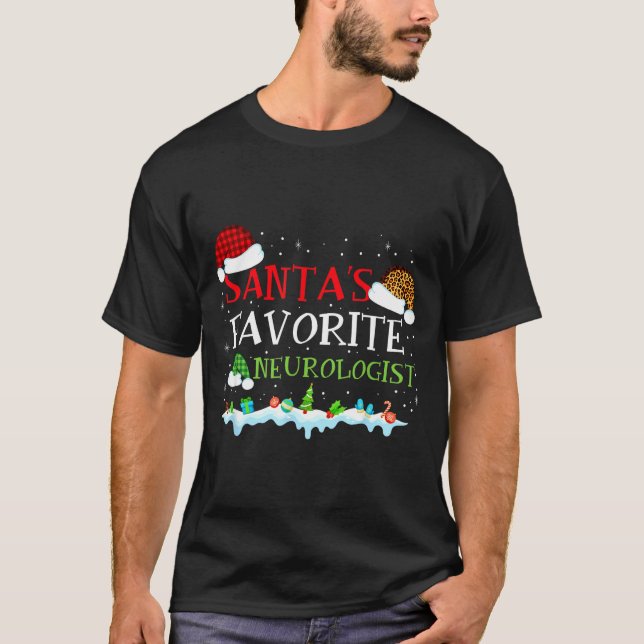 T-shirt Neurologist Fun s Favorite Santa Tee (Devant)