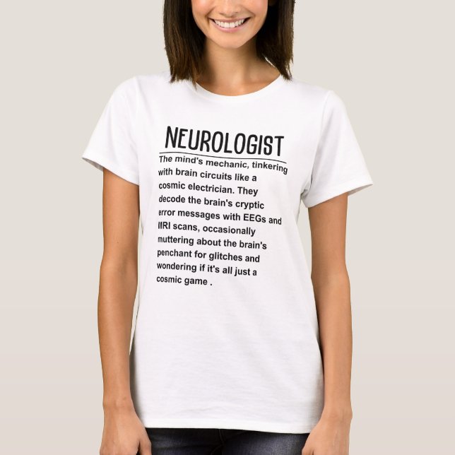 T-shirt Neurologue (Devant)