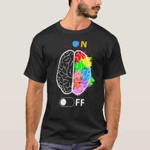 T-shirt Neurologue Neuroscience Cerveau coloré
