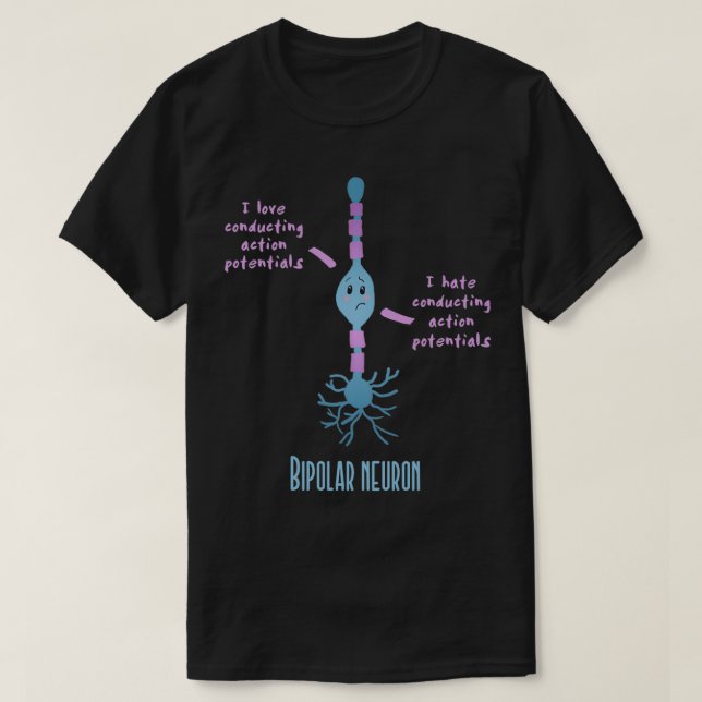 T-shirt neurone bipolaire (Design devant)