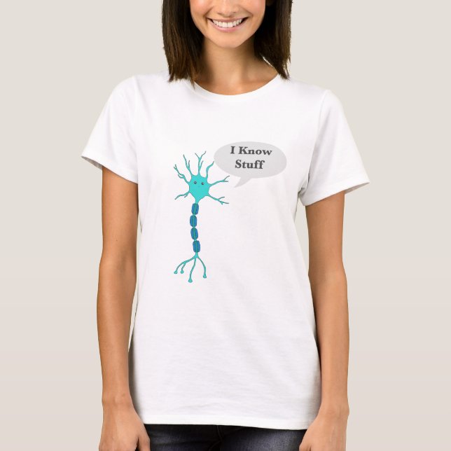 T-shirt Neurone Je sais des choses (Devant)