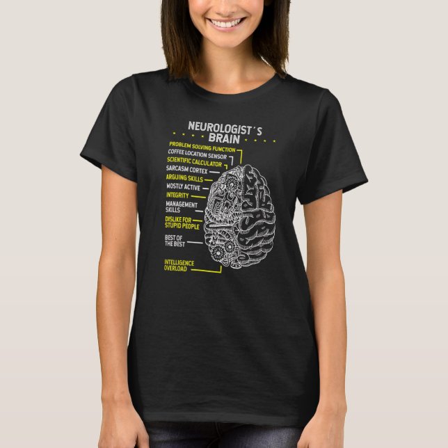 T-shirt Neuroscience Neurologiste du cerveau Neurologie sc (Devant)