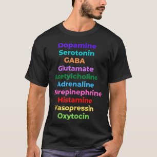 T-shirt Neurotransmetteurs - Dopamine Neuroscience Cerveau