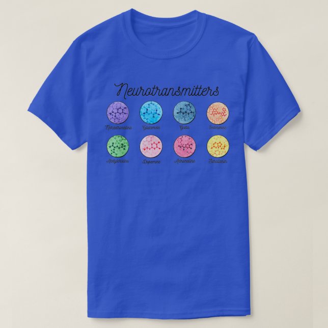 T-shirt Neurotransmetteurs du cerveau humain (Design devant)