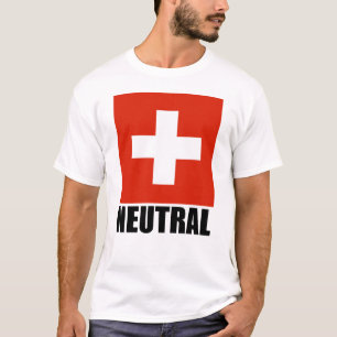 T-shirt NEUTRE (de drapeau suisse)