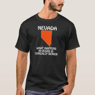 T-shirt Nevada - Ce qui se passe à Vegas est généralement