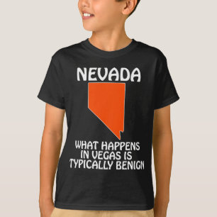 T-shirt Nevada - Ce qui se passe à Vegas est généralement 