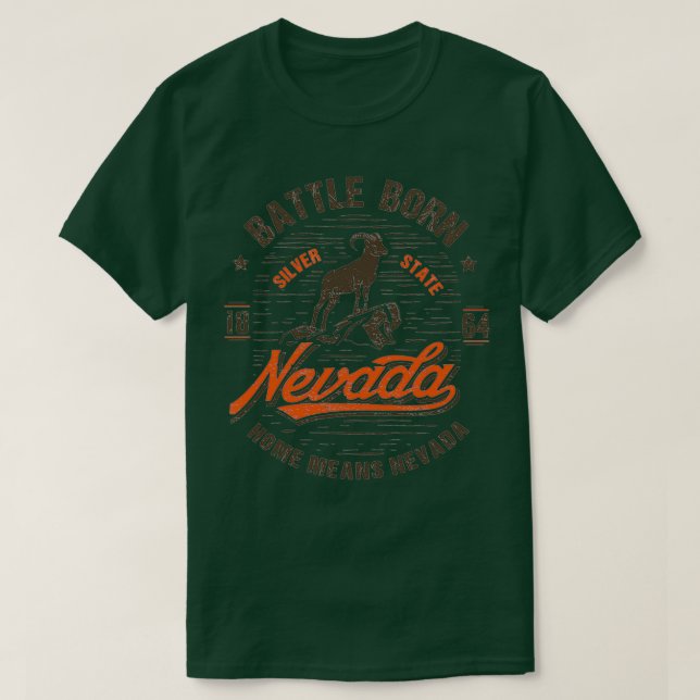 T-shirt Nevada Home signifie Nevada  (Design devant)