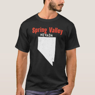 T-shirt Nevada Usa State America Travel Nevadan Spring Val