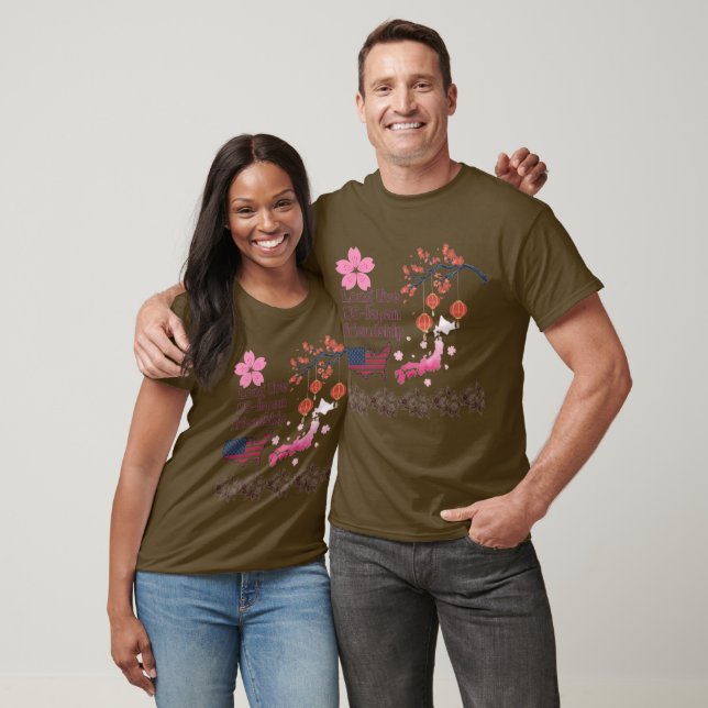 T-shirt Never ending friendship brown (Unisexe)