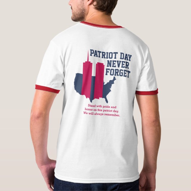 T-shirt Never Forget 911 20th Anniversary Patriot Day 2021 (Dos)
