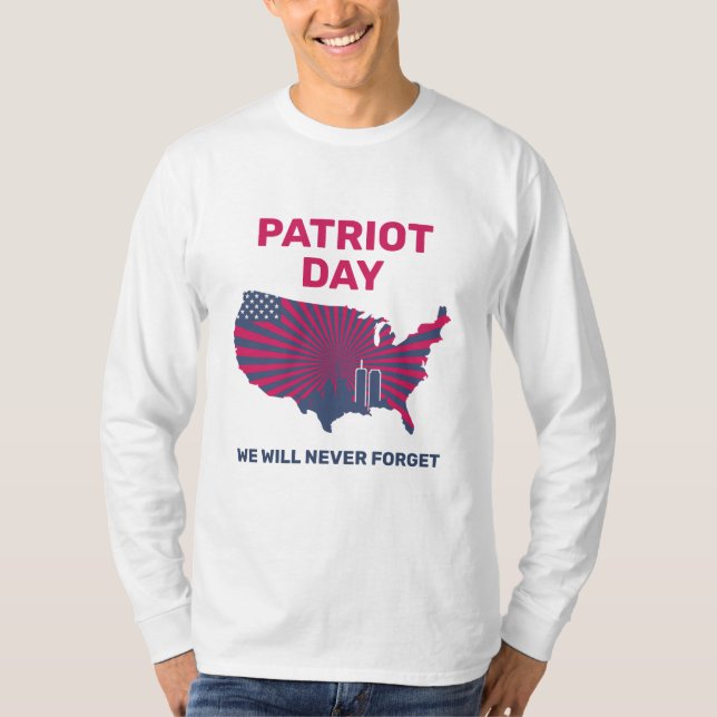 T-shirt Never Forget 911 20th Anniversary Patriot Day 2021 (Devant)