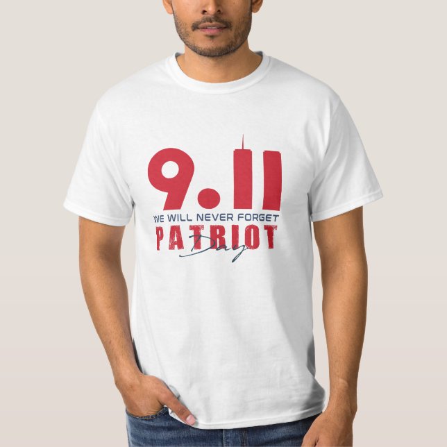 T-shirt Never Forget 911 20th Anniversary Patriot Day 2022 (Devant)
