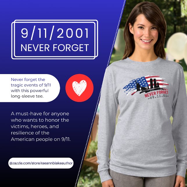 T-shirt Never Forget 9/11 (Créateur téléchargé)