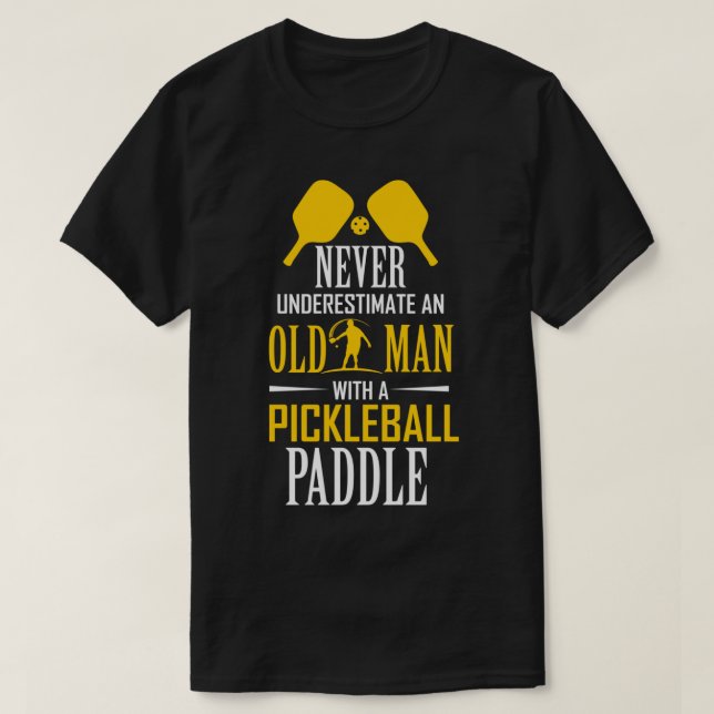 T-shirt Never Underestimate Old Man (Design devant)
