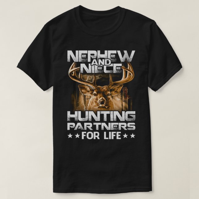 T-shirt neveu et nièce Hunter Partners For Life (Design devant)