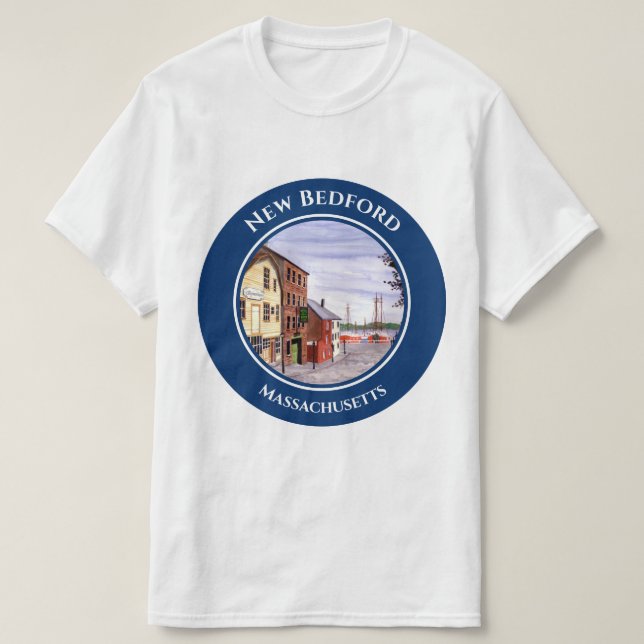 T-shirt New Bedford Massachusetts Nouvelle-Angleterre (Design devant)
