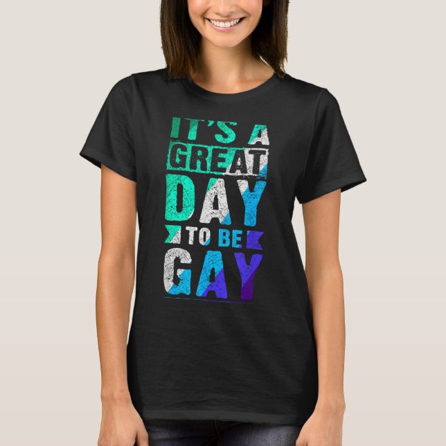 T-shirt New Blue Gay Male Mlm Pride Flag  (Devant)