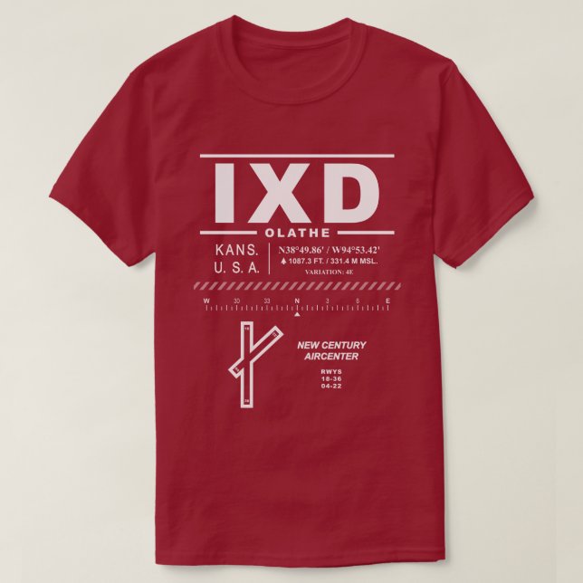 T-shirt New Century AirCenter IXD (Design devant)