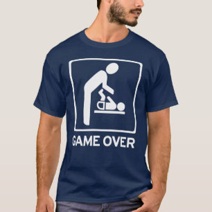 T-shirt New Daddy to be = Jeu Over Diaper service T Shirt