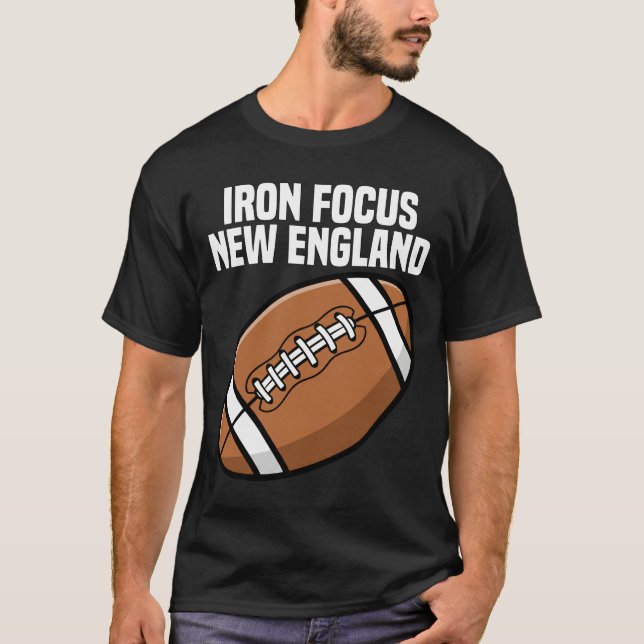 T-SHIRT NEW ENGLAND IRON FOCUS - NEW ENGLAND FOOTBALL (Devant)