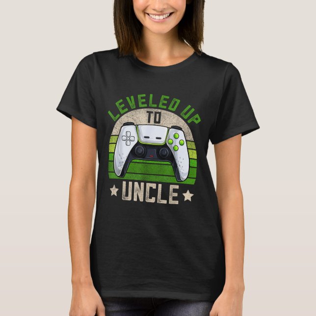 T-shirt New Gamer Uncle Apparel, Funny Pregnancy Announcem (Devant)