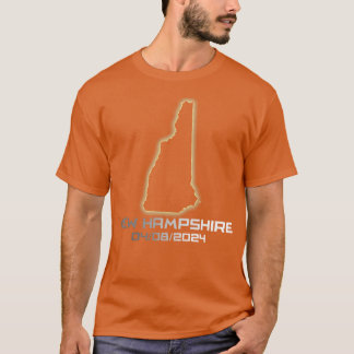 T-shirt New Hampshire America Astronomie Total Éclipse sol
