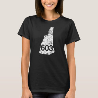 T-shirt New Hampshire Area Code 603 Chemise, Hometown Souv