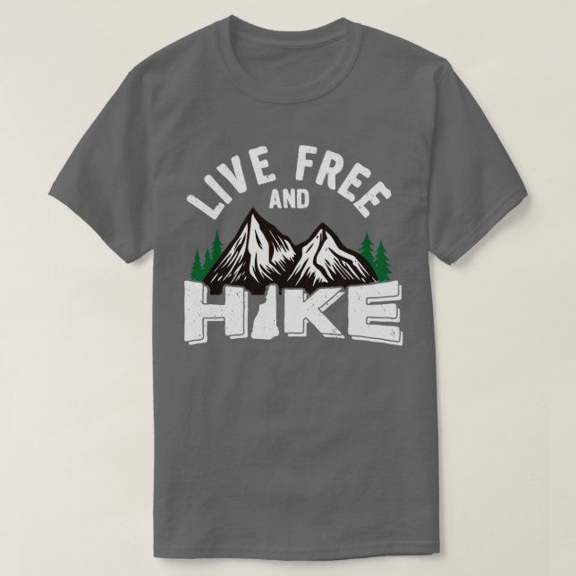 T-shirt New Hampshire Live Gratuit Et Randonnée Cadeau NH  (Design devant)