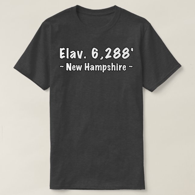 T-shirt New Hampshire Mount Washington 6288 (Design devant)