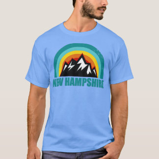 T-shirt New Hampshire Retro Sunset Cadeaux États américain