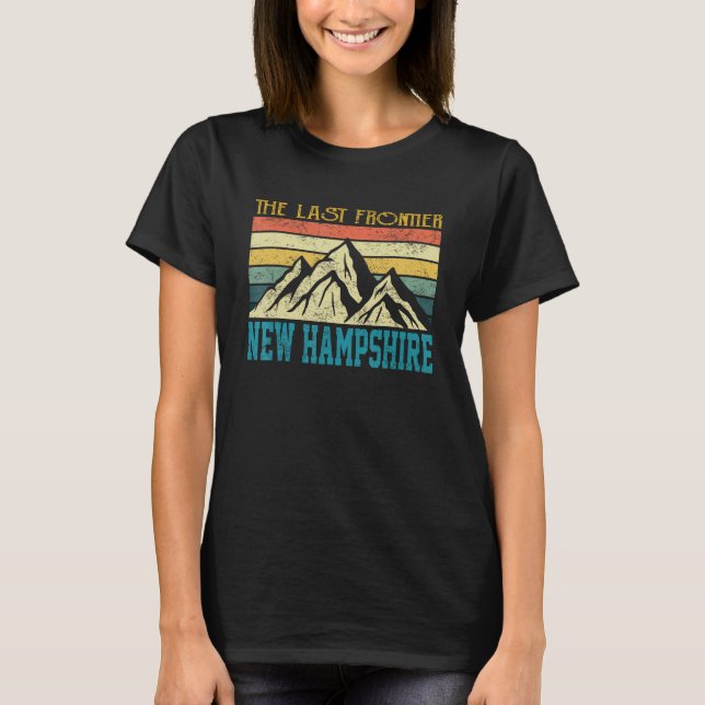 T-shirt New Hampshire The Last Frontier Vintage Mountains  (Devant)