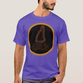 T-shirt New Hampshire total éclipse solaire 2024