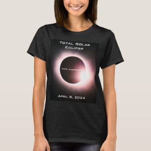 T-shirt NEW HAMPSHIRE Total éclipse solaire 8 avril 2024