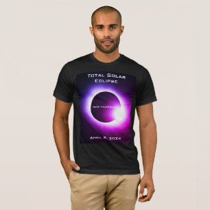 T-shirt NEW HAMPSHIRE Total éclipse solaire 8 avril 2024