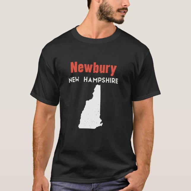 T-shirt New Hampshire USA State America Travel Newbury (Devant)