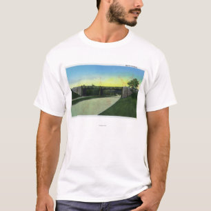 T-shirt New Haven, CTView de route express de Merritt