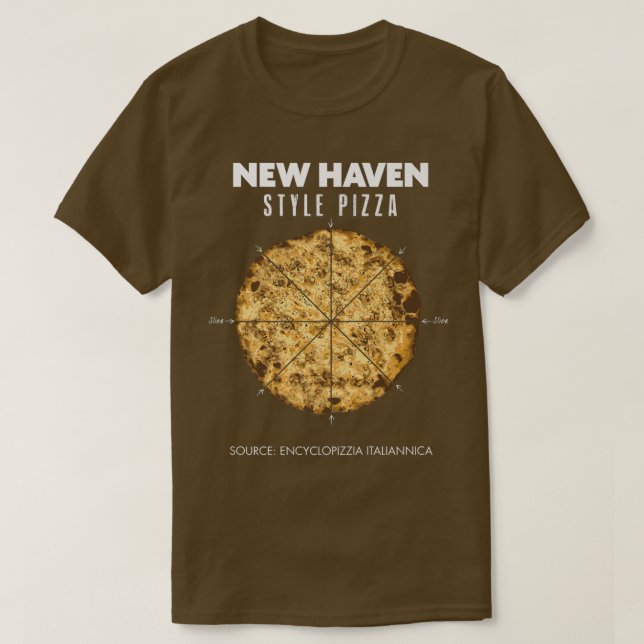 T-shirt New Haven Style Pizza Clam Cheese Connecticut Regi (Design devant)