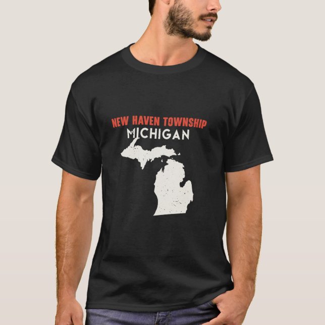 T-shirt New Haven township Michigan USA State America (Devant)