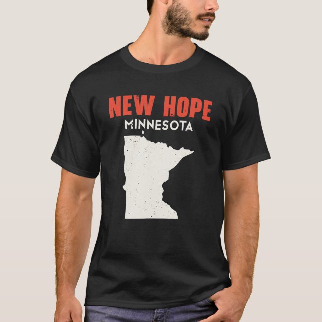 T-shirt New Hope Minnesota USA State America Travel Minnes (Devant)