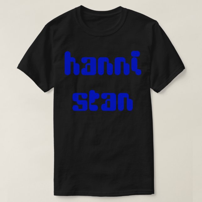 T-shirt New Jeans Newjeans Hanni stan typographie lapins t (Design devant)