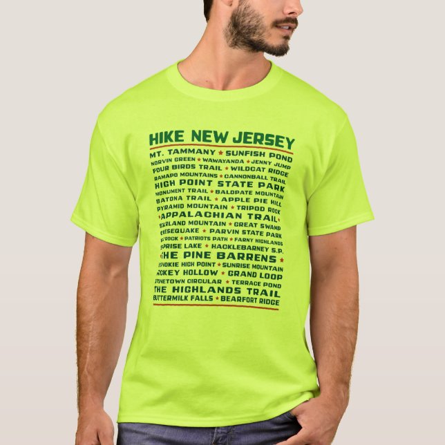 T-shirt New Jersey de hausse (traînées) - vert de sécurité (Devant)