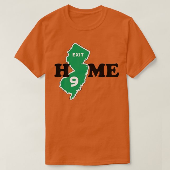 T-shirt New Jersey Exit 9 Home (Design devant)