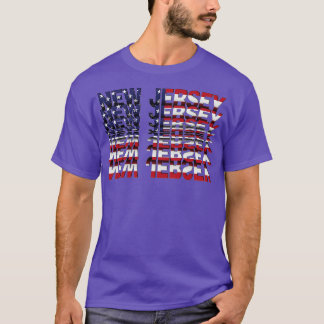 T-shirt New Jersey Flip Text, effet