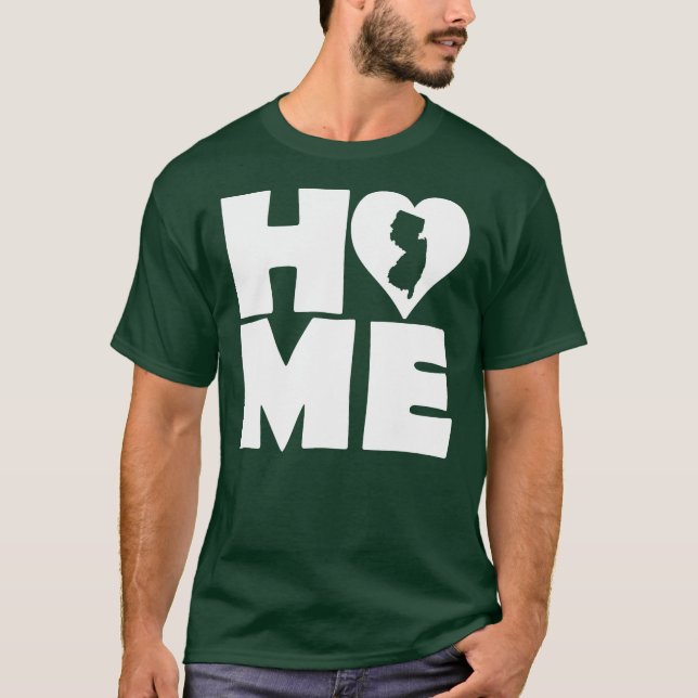 T-shirt New Jersey Home Heart State Tees (Devant)